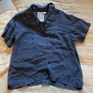 Jungmaven button down, NWOT, never worn! Navy size small